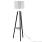 Lumisource Compass Floor Lamp in Black and Silver, , large