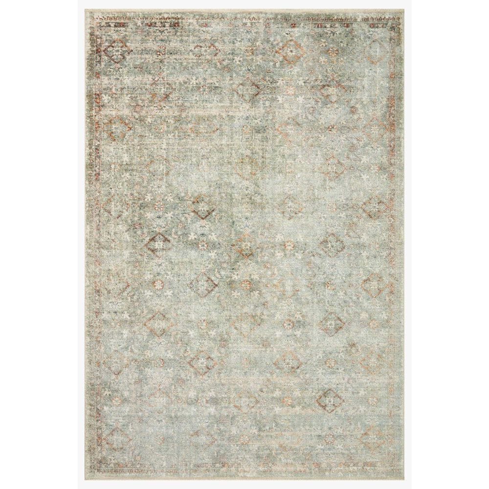 Loloi Sonnet 2"6" x 4" Lagoon and Gold Area Rug, , large