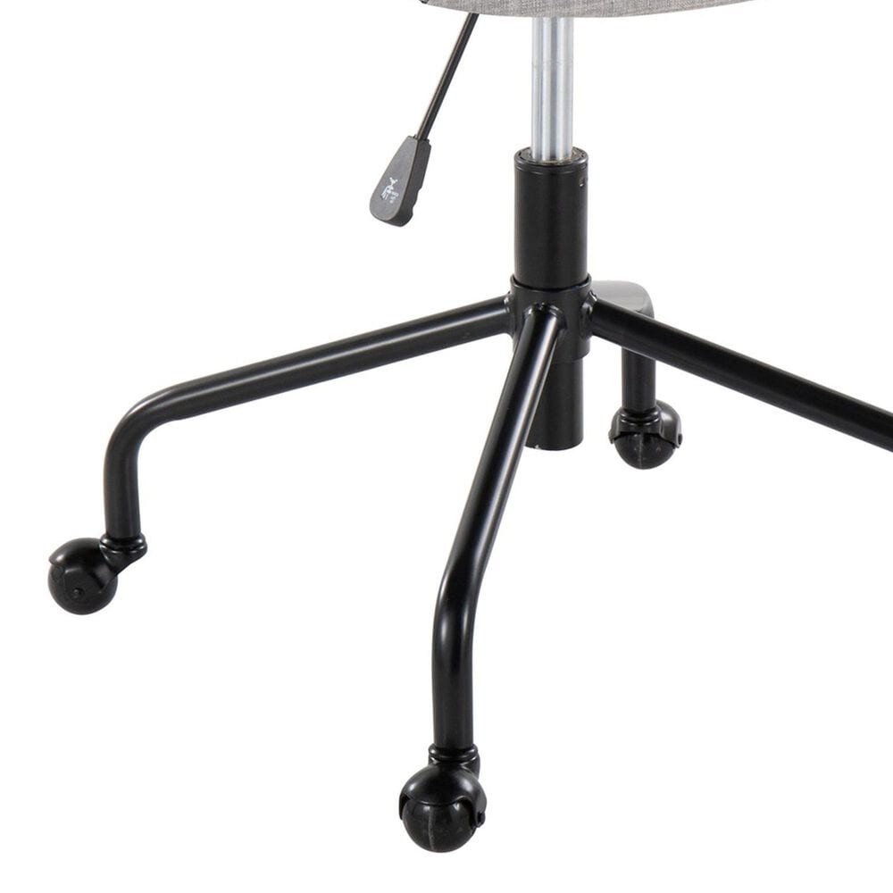 Lumisource Curvo Task Chair with Grey Cushion in Black, , large