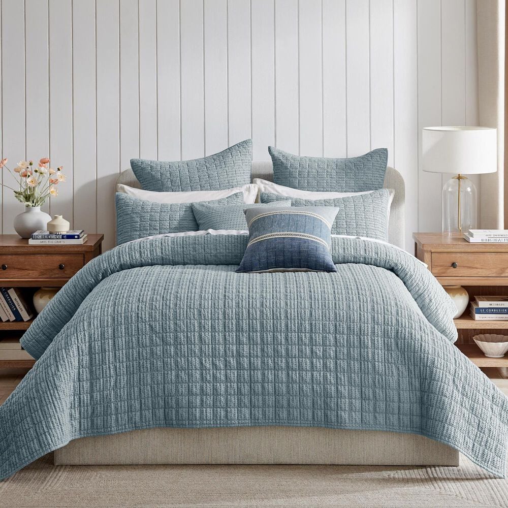 Levtex Cloud Waffle 3-Piece King/California King Quilt Set in Chambray, , large