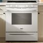Whirlpool 30" Gas Smart Range in White, , large