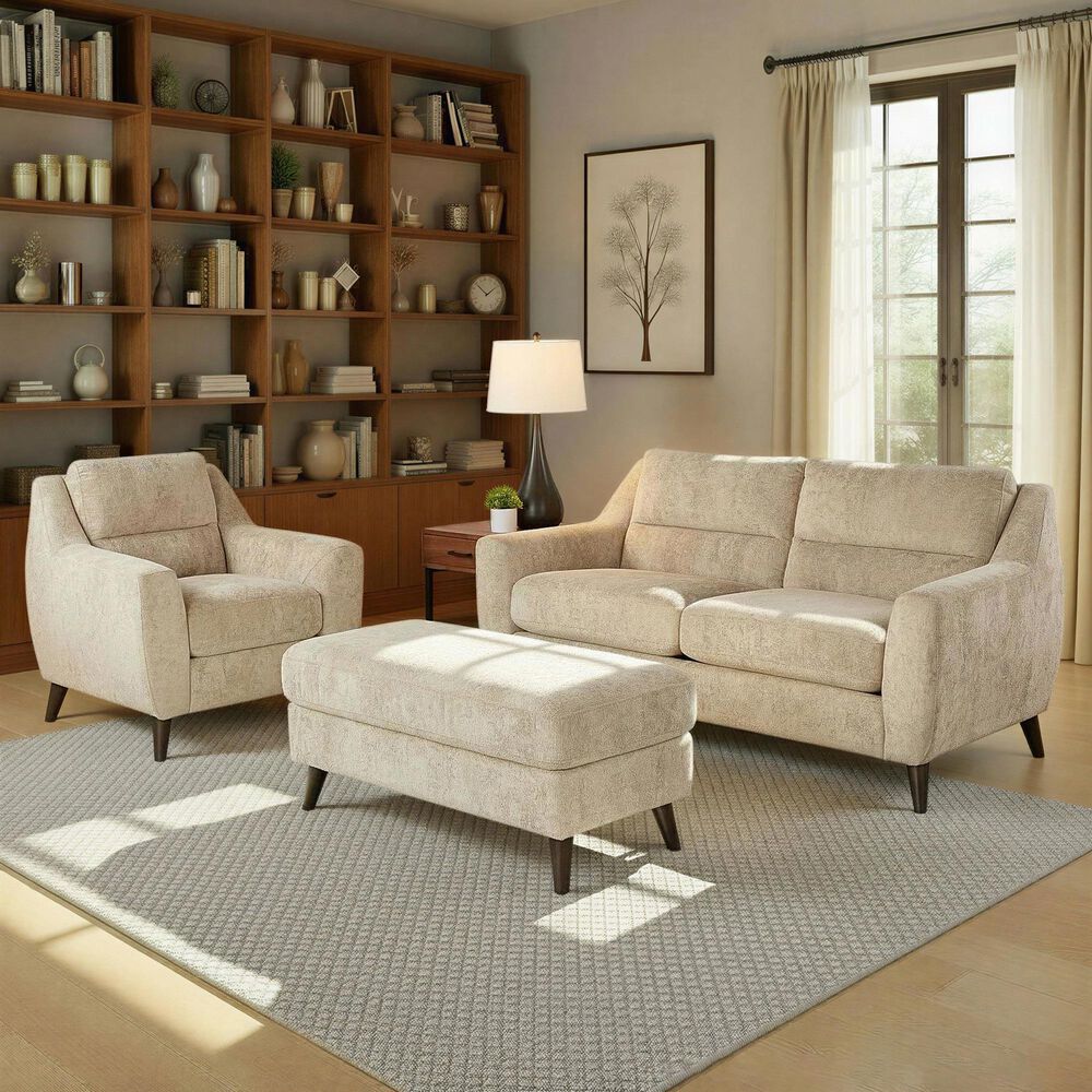 LumiSource Carly Accent Chair in Beige, , large