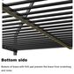 Hearth and Haven Adam Twin over Full Bunk Bed with White Mesh Guard Rail in Black, , large