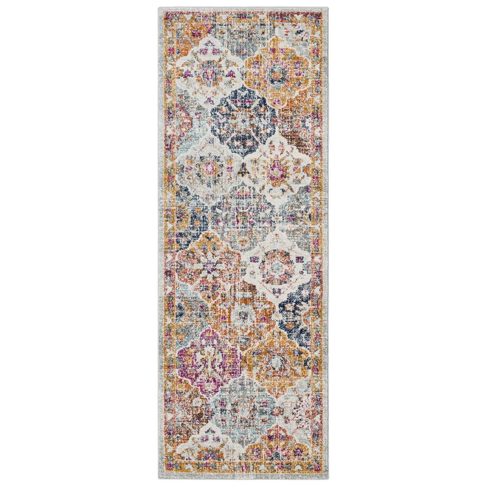 Surya Harput HAP-1018 2"7" x 10"3" Saffron, Orange and Blue Runner, , large
