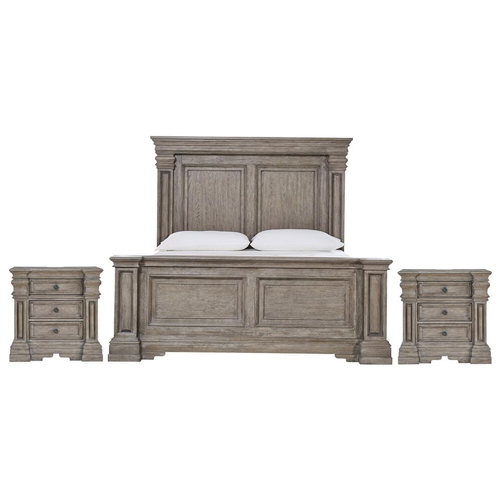 Millenium Blairhurst 3-Piece Queen Bedroom Set in Light Grayish Brown with Lights and USB Ports, , large