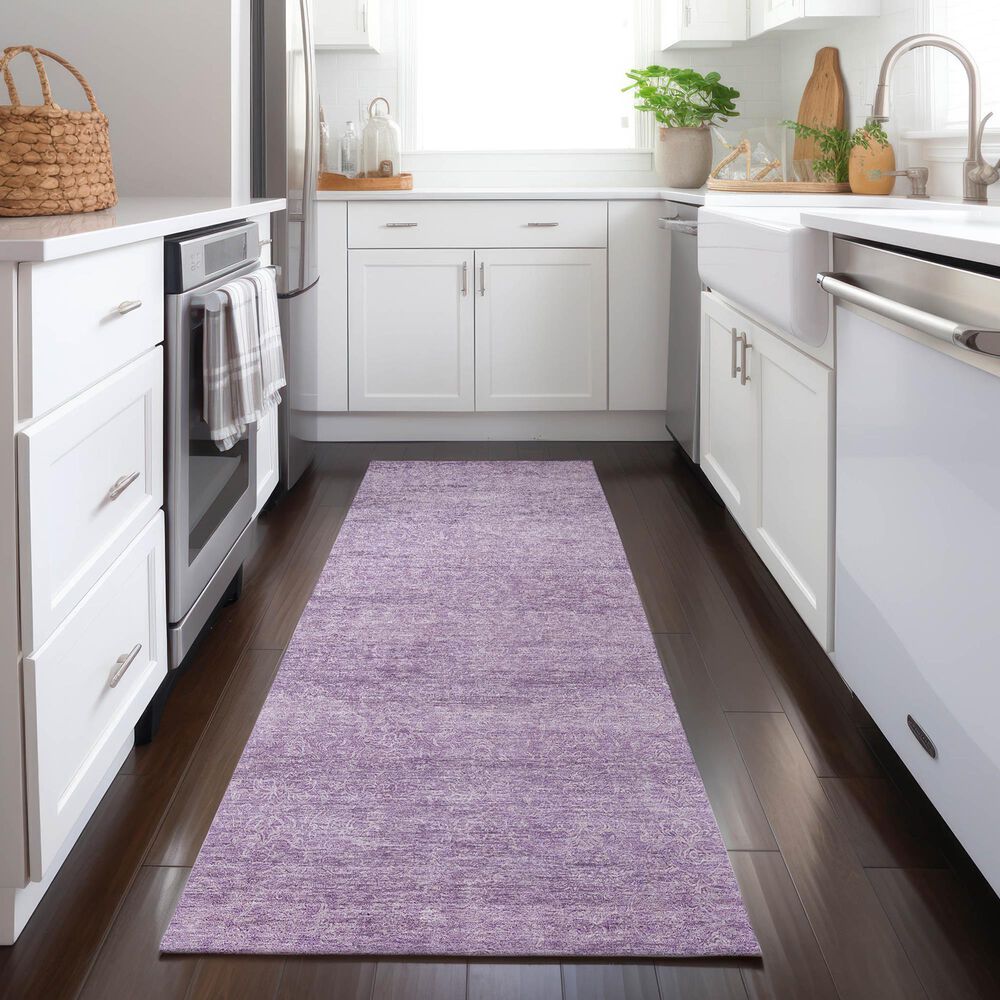Dalyn Rug Company Burano BU1 2&#39;3&quot; x 7&#39;6&quot; Lavender Indoor/Outdoor Runner, , large
