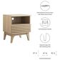 Modway Render 1 Drawer and Shelf Nightstand in Oak, , large