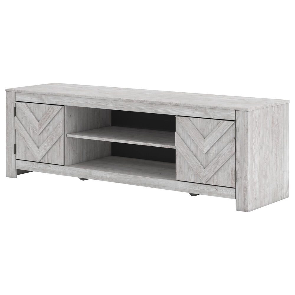Ashley Cayboni 71" LG TV Stand in Whitewash, , large