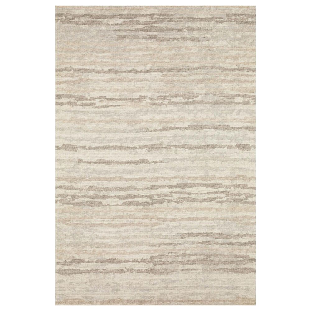 Dalyn Rug Company Brisbane Striped 3" x 5" Linen Area Rug, , large
