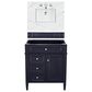 James Martin Vanities Brittany 30" Single Bathroom Vanity in Victory Blue with 3 cm Ethereal Noctis Top and Rectangle Sink, , large
