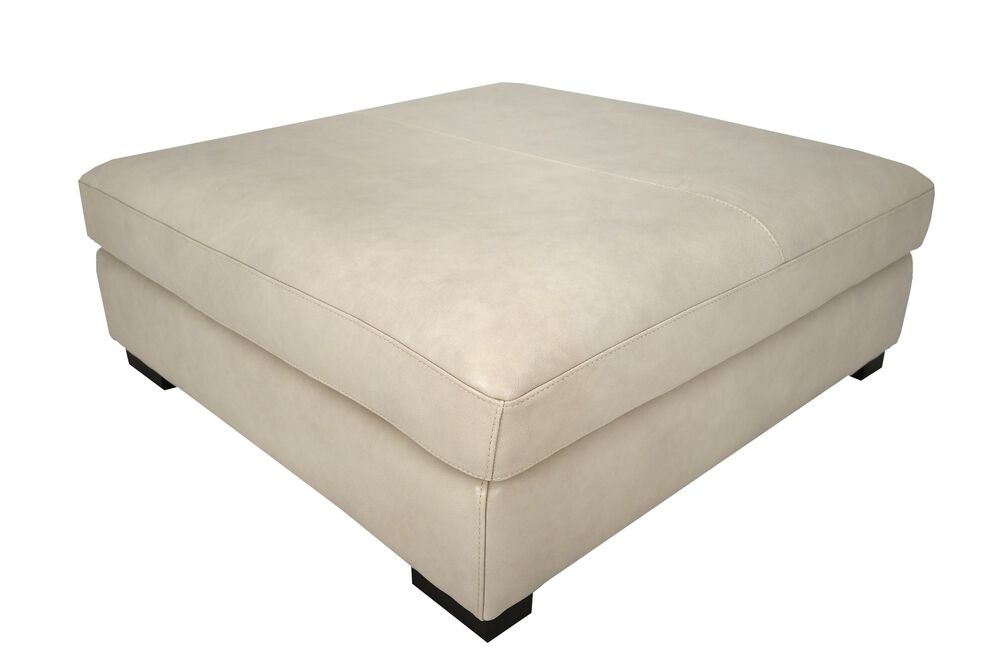 Softline Square Cocktail Ottoman in Dutton Ivory, , large