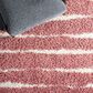 Safavieh Venus Shag VNS603U 5"3" x 7"6" Pink and Ivory Area Rug, , large