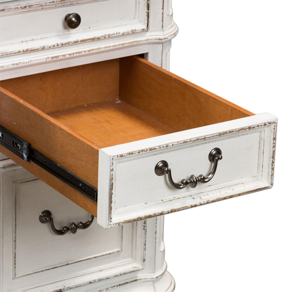 Belle Furnishings Magnolia Manor Jr Executive Desk in White, , large