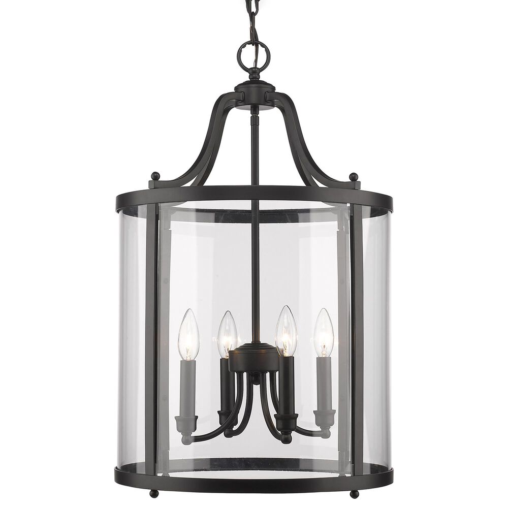 Golden Lighting Payton 4-Light Pendant in Matte Black, , large