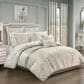 Royal Court Calmfield  3-Piece King/California King Comforter Set in Aqua, Cream and Gold, , large