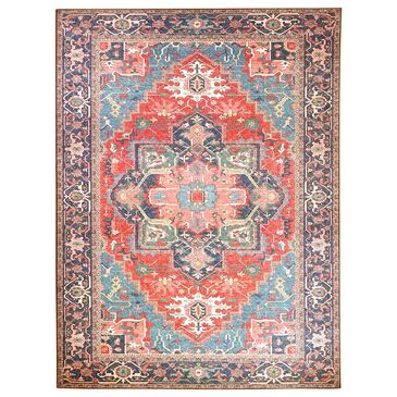 Amer Rugs Myra Farrah 8"9" x 11"9" Red and Blue Area Rug, , large