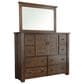 Tiddal Home Trestlewood 3-Piece Queen Poster Bedroom Set in Mesquite Pine, , large