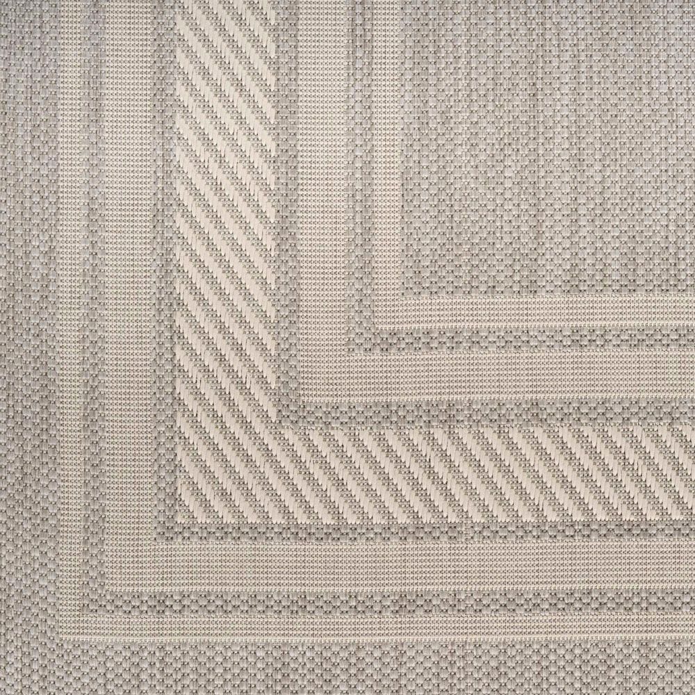 Nourison Horizon HOZ03 Grey 4&#39; x 6&#39; Indoor/Outdoor Area Rug, , large