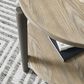 Ashley Dyonton Round End Table in Light Grayish Brown and Gunmetal, , large