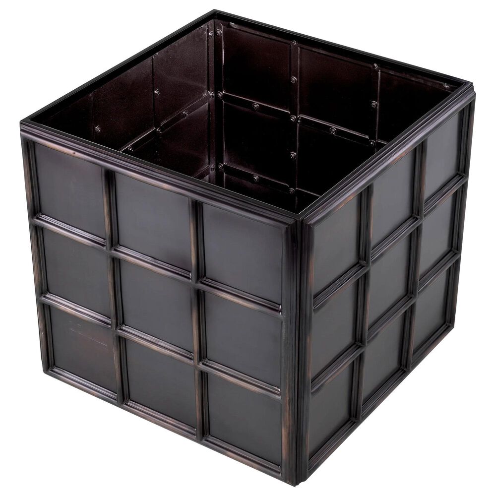 Eichholtz Grid Planter in Antique Bronze, , large
