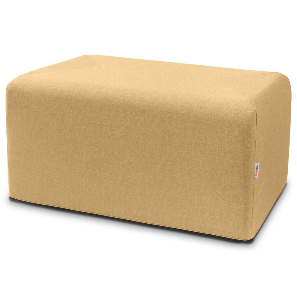 Jaxx Monroe Large Ottoman in Wheat Gold, , large