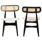 Baxton Studio Tarana Side Chair in Black and Light Brown (Set of 2), , large