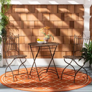 Safavieh Belen Bistro Set in Rust, , large