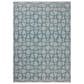 Loloi Easton Fog and Teal 2"3" x 3"9" Indoor/Outdoor Area Rug, , large