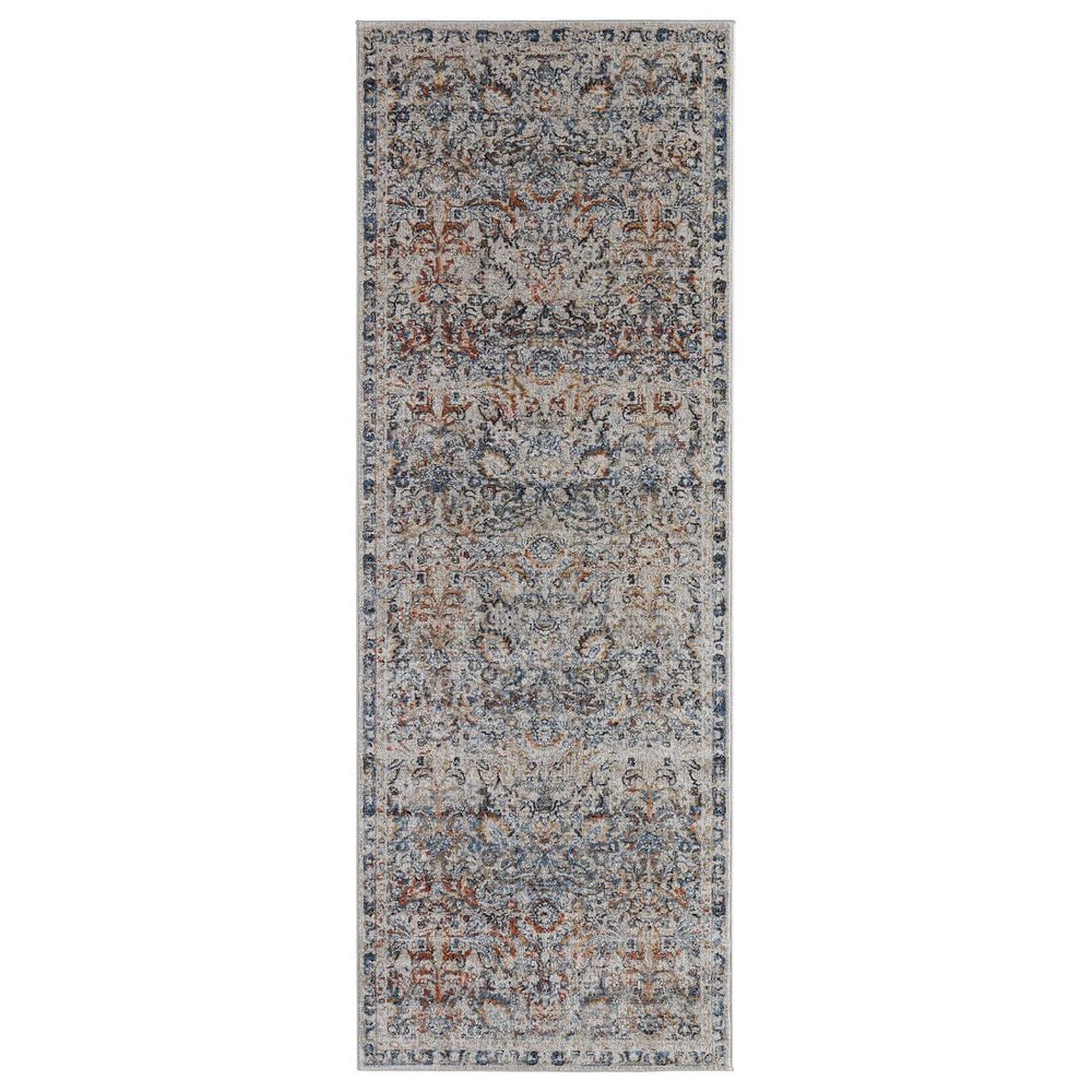 Feizy Kaia 2"6" x 10" Blue and Multicolor Runner, , large