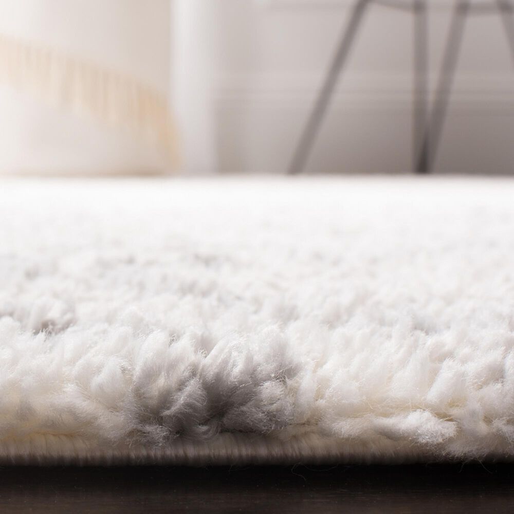 Safavieh Parma Shag PMA583A 2&#39;3&quot; x 9&#39; Cream and Grey Runner, , large