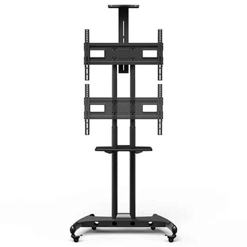Kanto Adjustable TV Rolling Stand for 40" - 70" TVs and Interactive Displays in Black, , large