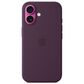 Apple Silicone Case with MagSafe for iPhone 16 in Plum, , large