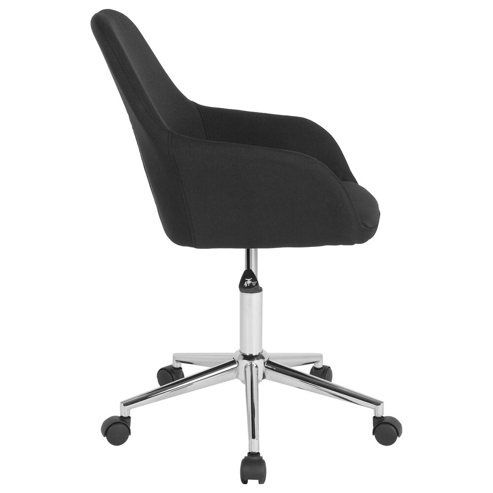 Flash Furniture Cortana Home/Office Chair in Black Fabric, , large
