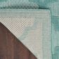 Nourison Easy Care 8" x 10" Aqua and Teal Indoor/Outdoor Area Rug, , large