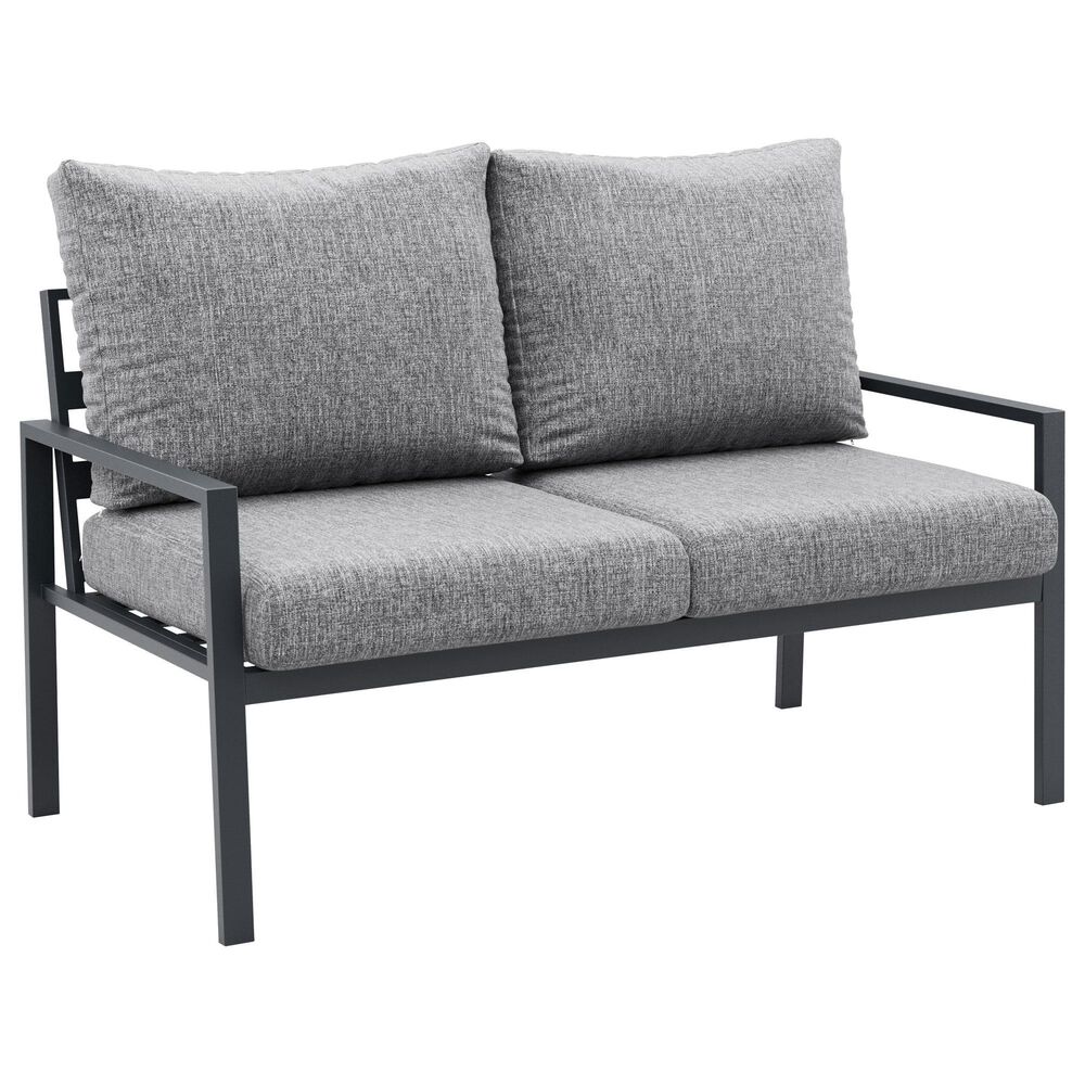 CorLiving Eden 4-Piece Patio Conversation Set in Grey, , large