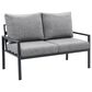 CorLiving Eden 4-Piece Patio Conversation Set in Grey, , large
