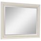 Ashley Shaybrock Bedroom Mirror in Antique White and Brown, , large