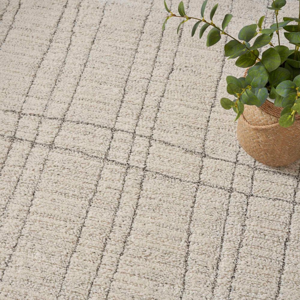 Nourison Andes AND03 3&#39;11&quot; x 5&#39;11&quot; Ivory and Grey Area Rug, , large