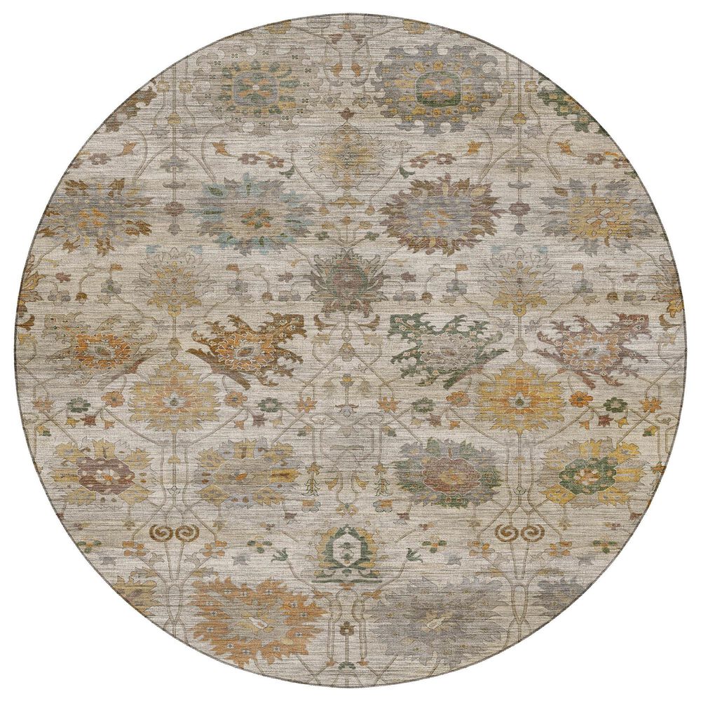 Dalyn Rug Company Aristo AR6 Ivory 8" Round Area Rug, , large