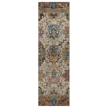 Dalyn Rug Company Silk Road Copper, Ivory, Gold, Brown, Blue, Aloe and Blush 2"3" x 7"6" Runner, , large