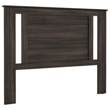 Lemoore Essential Queen/Full Panel Headboard with Side in Grey Walnut, , large