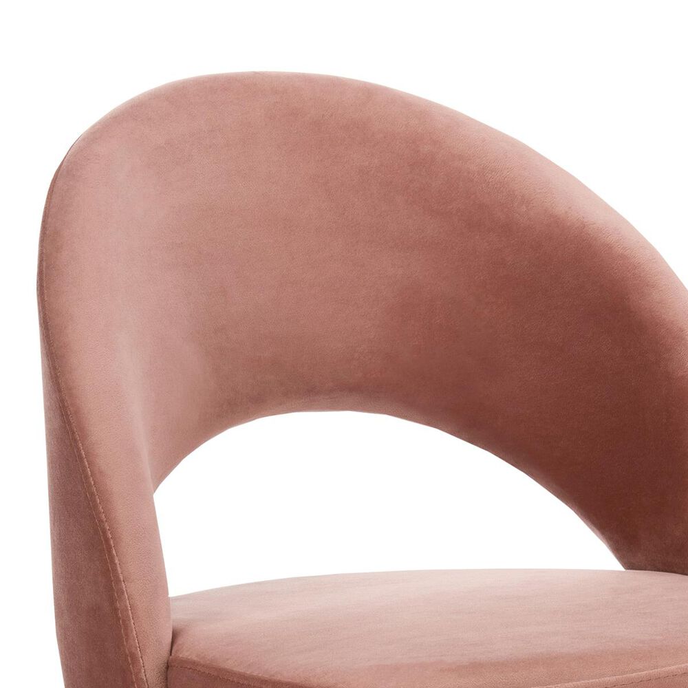Safavieh Giani Dining Chair in Dusty Rose and Gold (Set of 2), , large