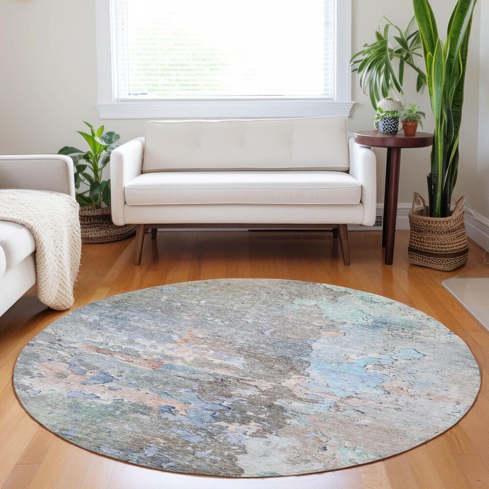 Dalyn Rug Company Ravenna RN3 8&#39; Round Taupe Area Rug, , large
