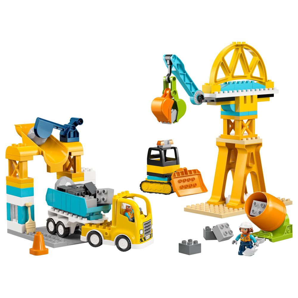 LEGO Duplo 3-In-1 Construction Site and Vehicles Building Set, , large