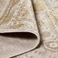 Feizy Aura 3738F 8" x 10" Gold and Ivory Area Rug, , large