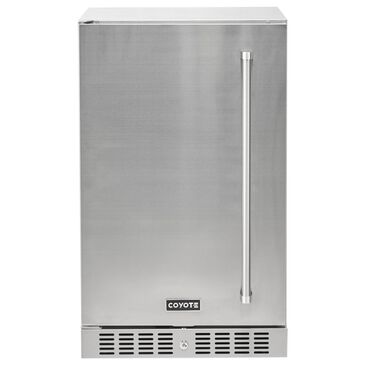 Coyote Outdoor 4.1 Cu. Ft. Outdoor Built-In Compact Refrigerator with Left Hinge in Stainless Steel, , large