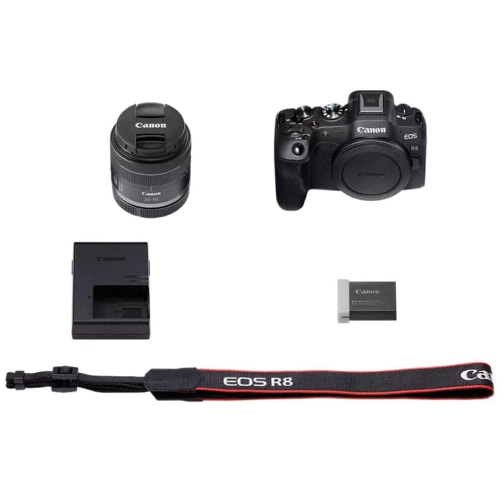 Canon EOS R8 RF24-50mm F4.5-6.3 IS STM Lens Kit Mirrorless Camera, , large