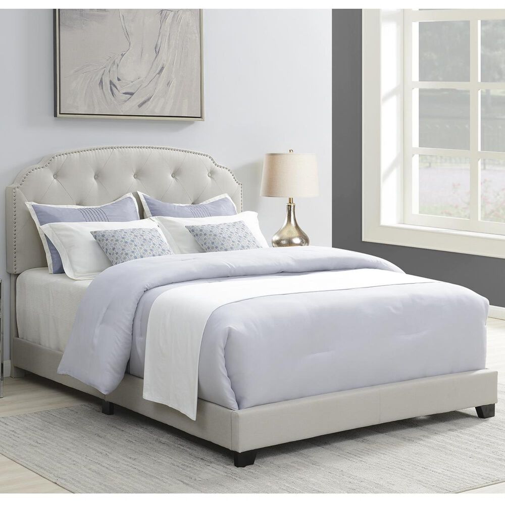 Accentric Approach Accentric Accents Benton King One Box Bed in Grey, , large