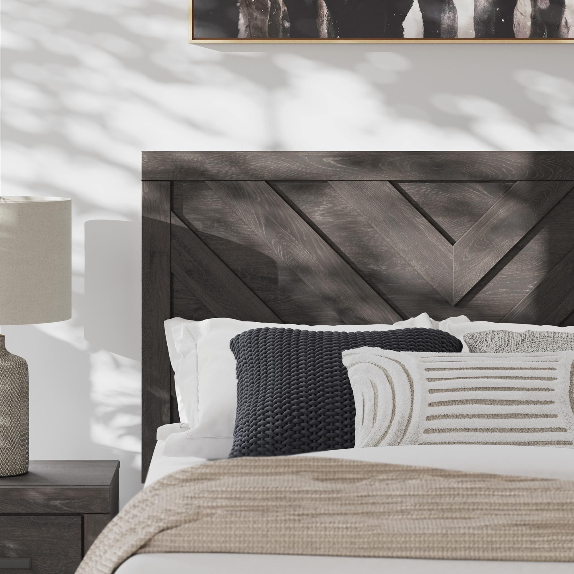 Ashley Prendonea 4-Piece Twin Bedroom Set in Dark Charcoal