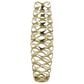 Maple and Jade 32.5" Tall Cutout Geometric Decorative Vase in Satin Gold, , large